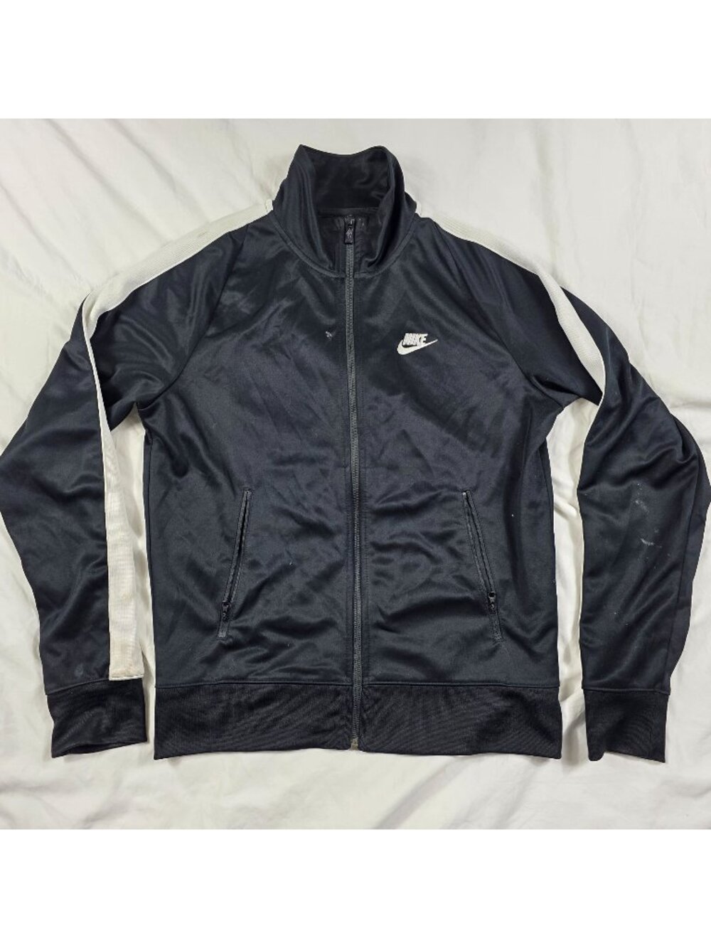 Nike Sportswear N98 Mens Size Small Black White Tribute Jacket Athletic Casual